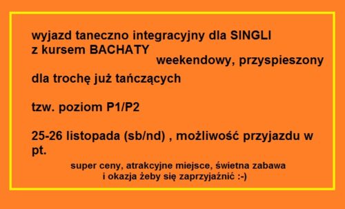 bachata instytut psychologii sekcja taneczna