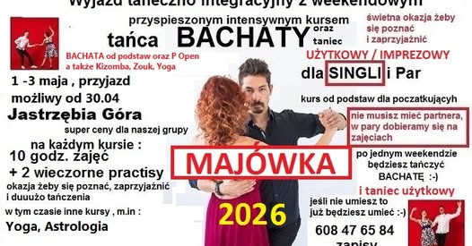 2026 majówka bachata kurs tańca psychologia psychoterapia sekcja tańca instytutu psychologii stosowanej