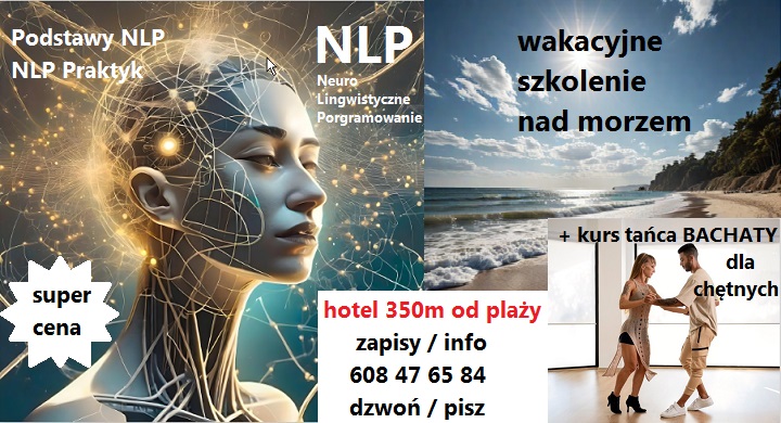 NLP PRAKTYK wakacje 2026 psychologia psychoterapia